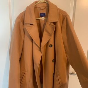 WOMEN’S PLUS PEA COAT